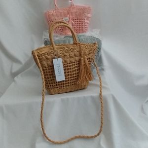 Peta Approved Vegan Wicker Basket Bag